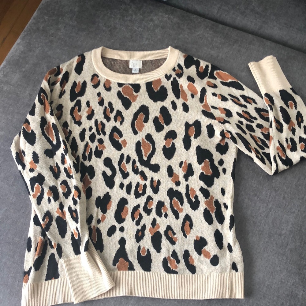 A New Day womens leopard print sweater size:Large